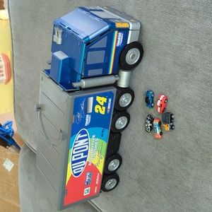 1999 micromachines Jeff Gordon NASCAR Playset with cars